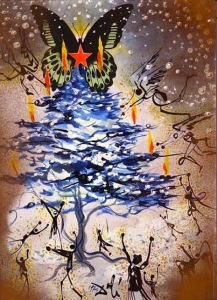 Cartão de natal - Salvador Dalí